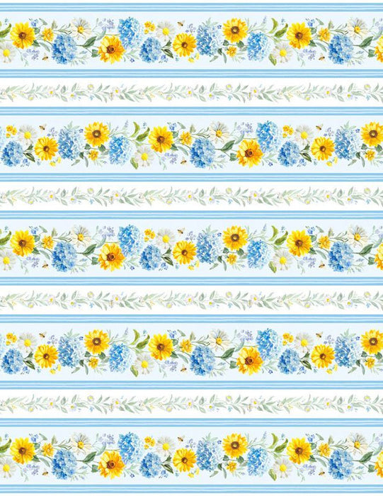 Bees & Blooms - Border Stripe Multi