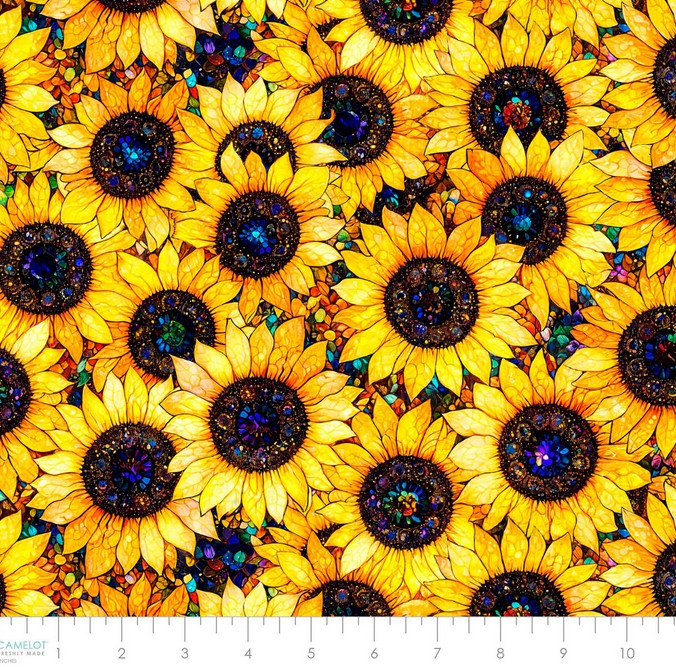 Sonny in the Sunflowers - Sunflowers Yellow 10" Remnant