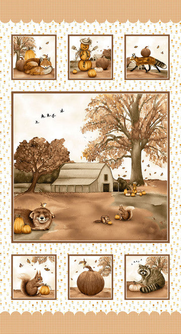 Hello Pumpkin - Fall Scene Panel