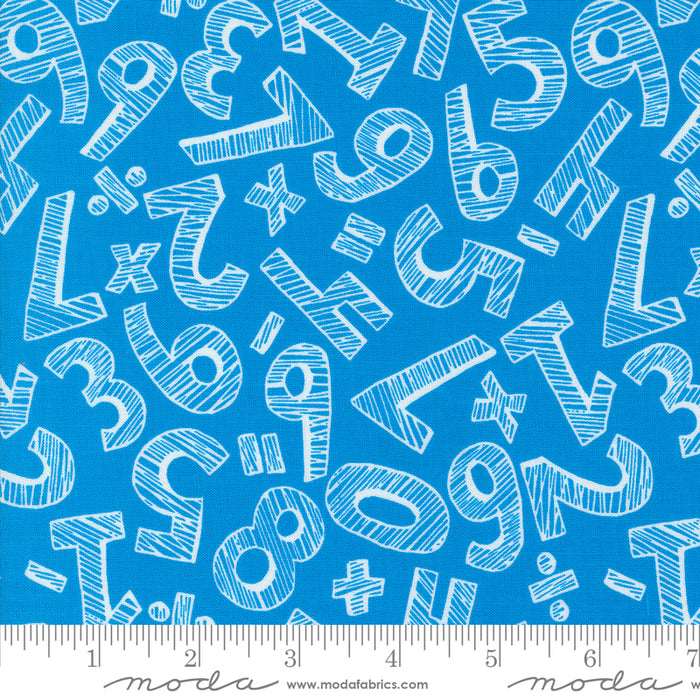 Back To School - Numbers Text Bright Sky