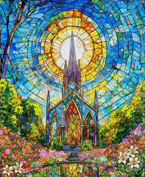 Faith in Full Color - Stained Glass Panel