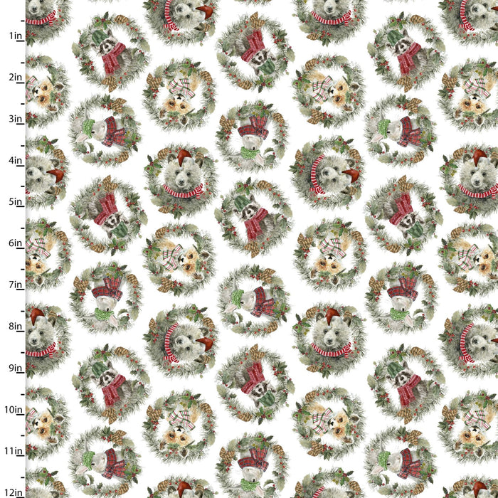 Whimsy Winter Woodland - Animal Wreaths White