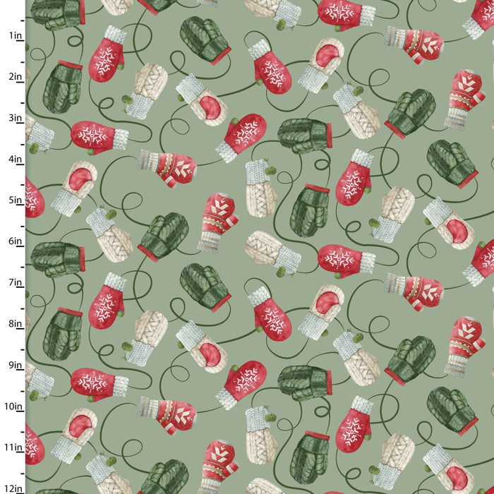 Whimsy Winter Woodland - Mittens Green