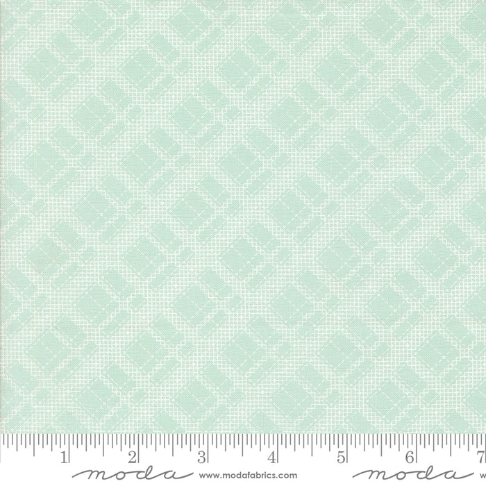Abloom - Stitched Plaid Robin's Egg 11" Remnant