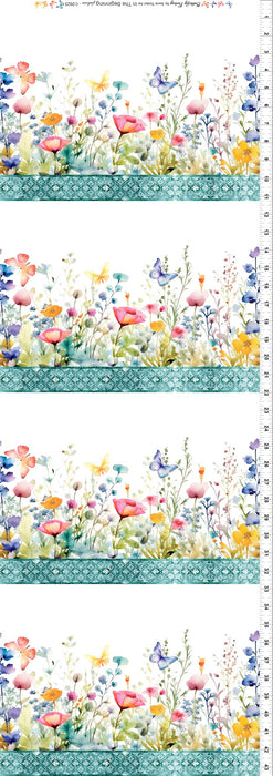 Butterfly Fantasy - Border White
