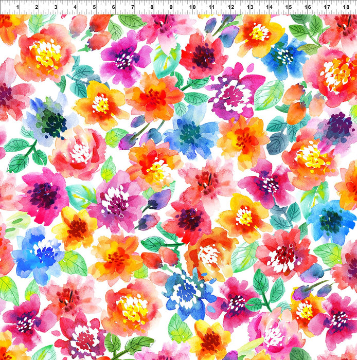 Sew Spring! - Large Watercolor Florals Multi