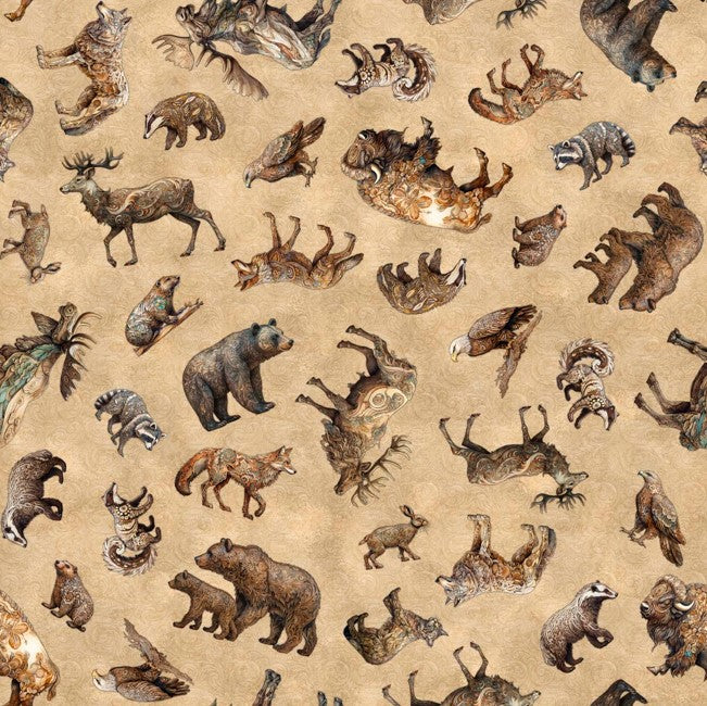 Enchanted Forest - Animal Toss Tan