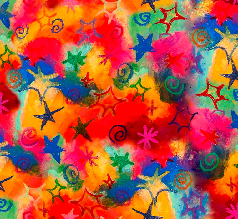 Delightful Dreams - Large Star Toss Multi