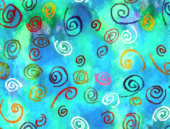 Delightful Dreams - Twirls Blue