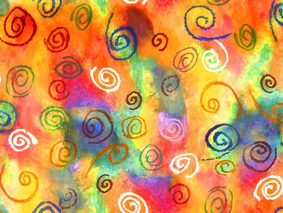 Delightful Dreams - Twirls Orange