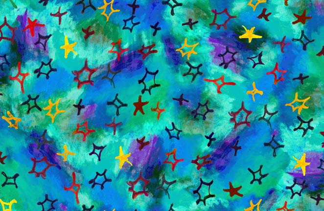 Delightful Dreams - Small Stars Blue
