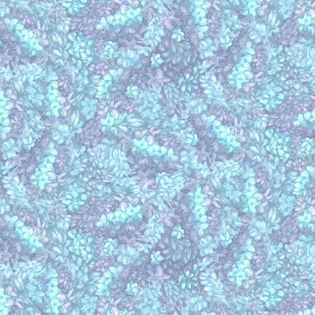 Mystical Unicorn - Floral Texture Blue