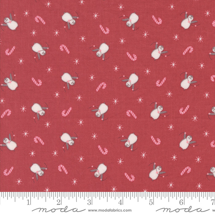 A Very Sweet Christmas - Penguin Party Poinsettia 13" Remnant