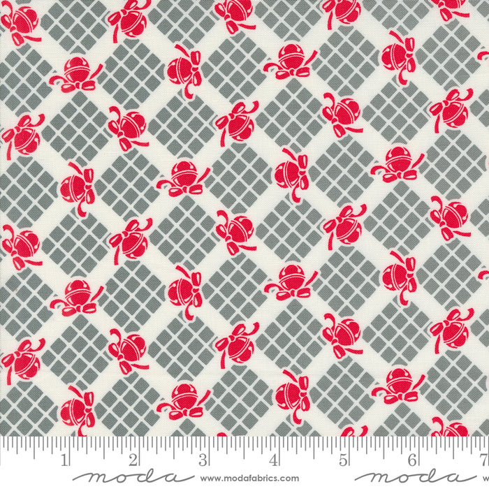 Kitty Christmas - Bells Checks & Plaids Coal