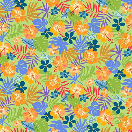 Jungle Friends - Palm Leaves Lime
