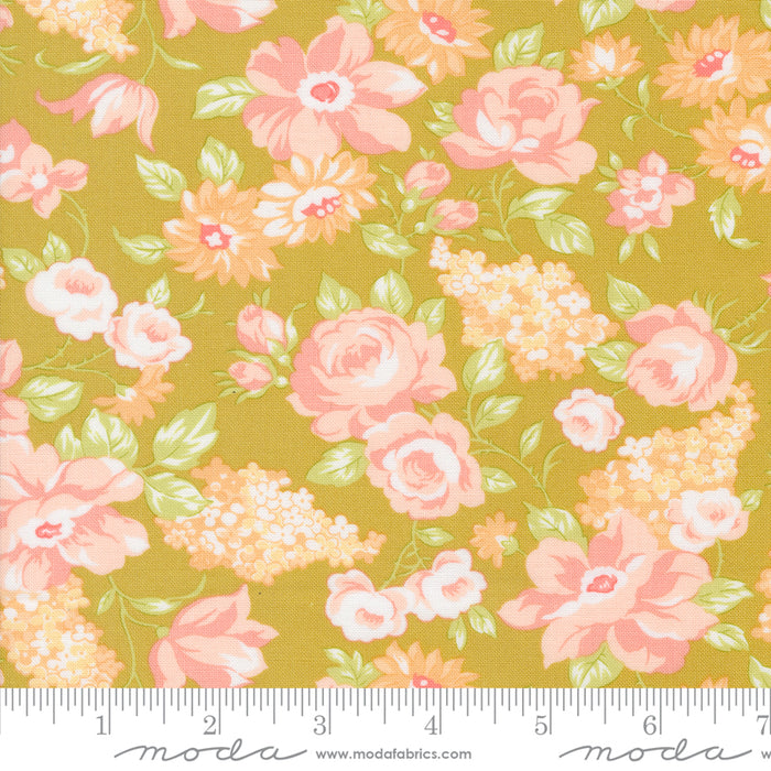 Portofino - Tuscan Blooms Pineapple 11" Remnant