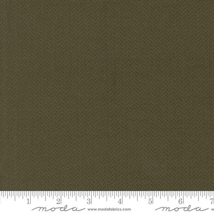 Berry & Pine - Yule Herringbone Wintergreen 8" Remnant