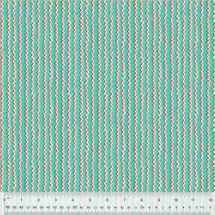 A Very Terri Christmas - Chevron Stripe Turquoise