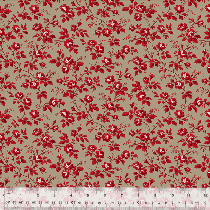 Sable & Scarlet - Flowering Vine Taupe