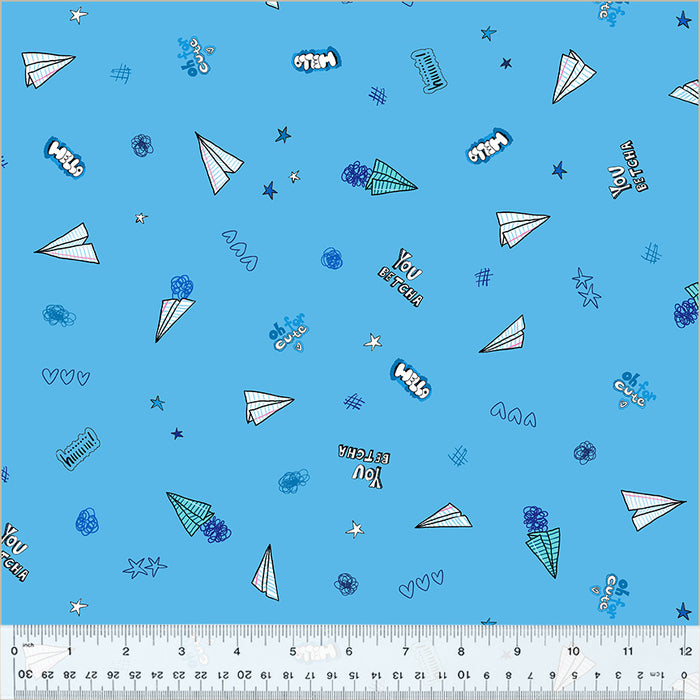 Pen Pals - Sky Doodle Azure