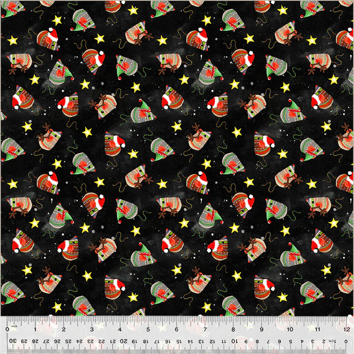 Meowy Christmas - Jolly Mice Black