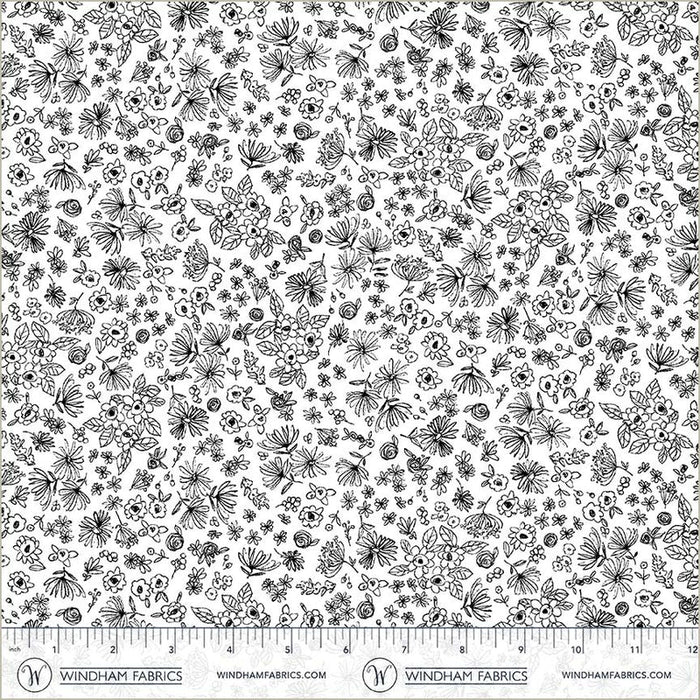Pen & Petal - Ditsy Doodles White