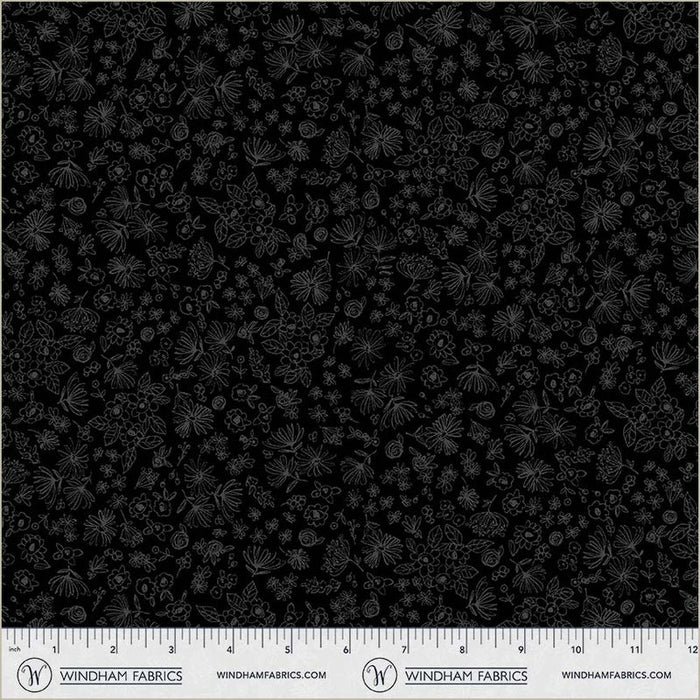 Pen & Petal - Ditsy Doodles Black on Black