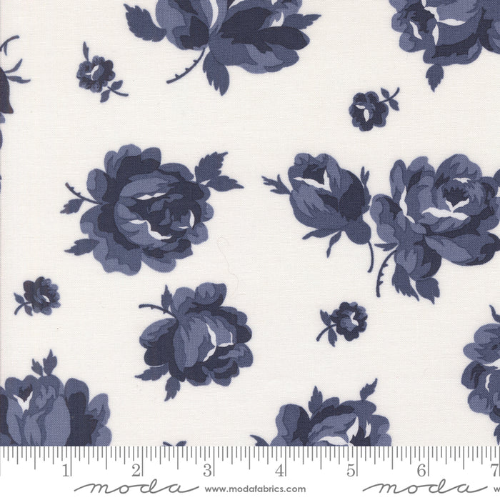 Summertime - Rosie Florals Cream Navy