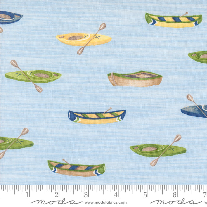 On Lake Time - Canoes & Kayaks Sky Blue