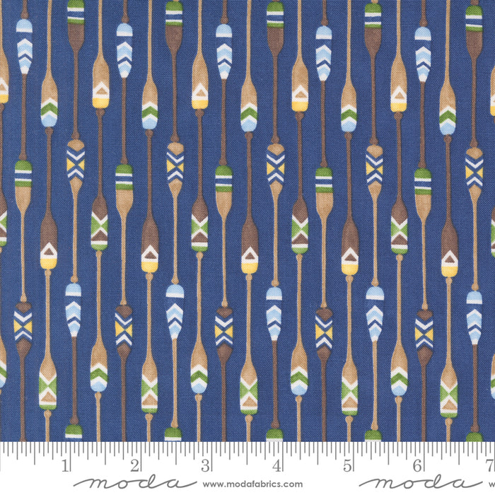 On Lake Time - Patterned Paddles Deep Water 7" Remnant