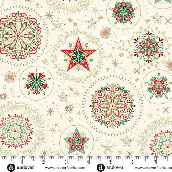 Good Tidings Metallic - Snow Crystal Cream