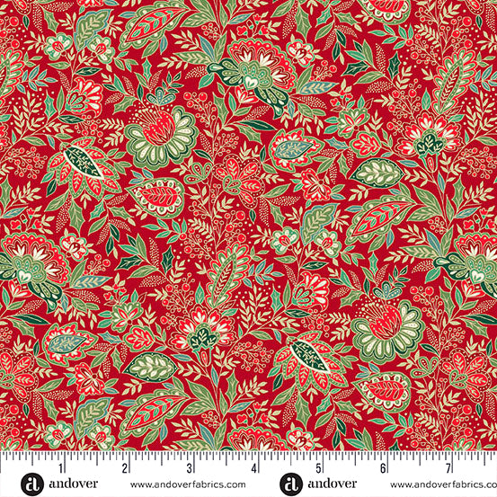 Good Tidings Metallic - Sarasa Red
