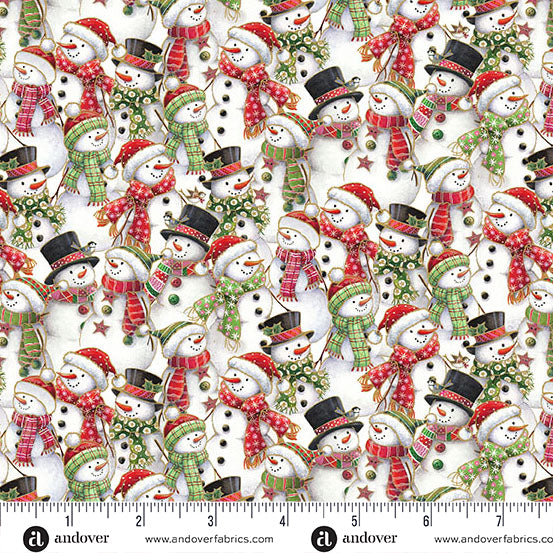 Jolly Saint Nick Metallic - Snowman Parade Multi