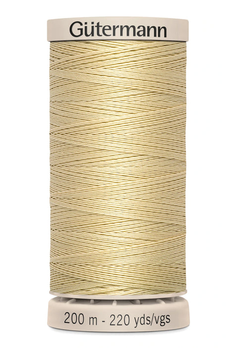 Cotton Hand Quilting Thread 100% Wax Finish Cotton - Cream