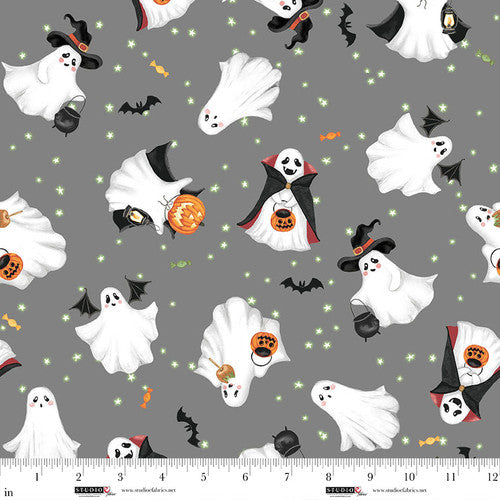 Paranormal Parade - Festive Ghosts Grey