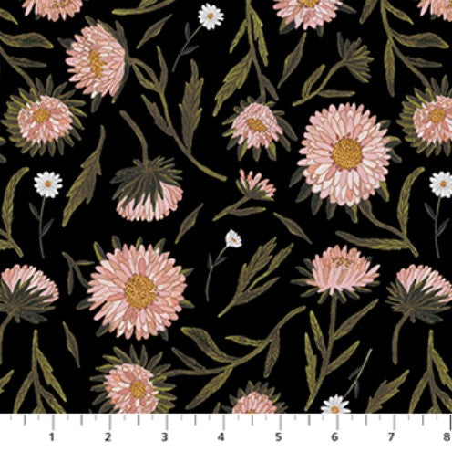 Nature Trail - Large Floral Black