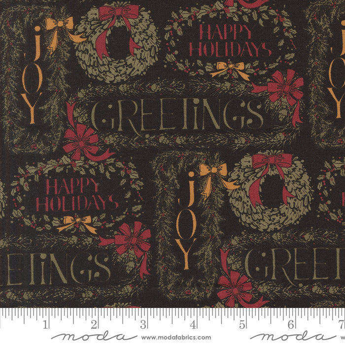 A Vintage Christmas - Greetings Christmas Black