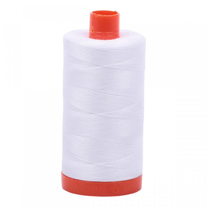 Aurifil 50 wt. Cotton Thread - White