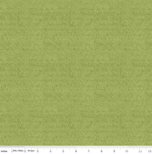 Sewing Seeds III - Stipple Green 17" Remnant