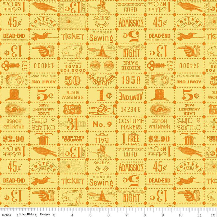 Costume Maker's Act II - Ticket Grid Yellow