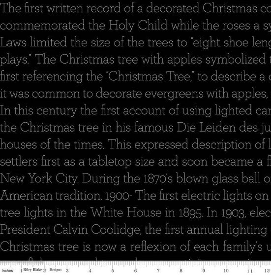 Classic Christmas - History of the Tree Black