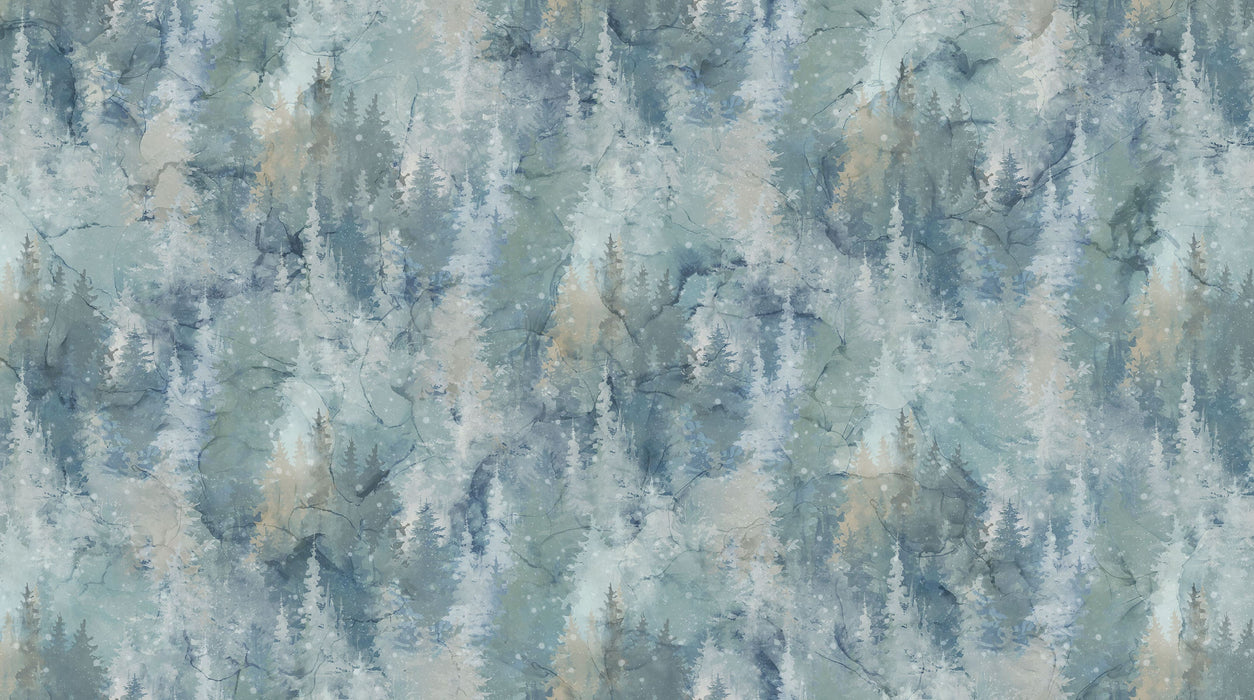 Highland View - Watercolor Woods Light Blue