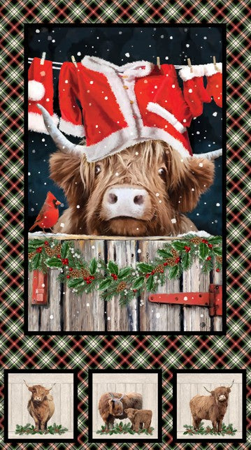 Highland Heart - Cow Panel