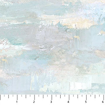 First Snow - Brush Strokes Pale Blue