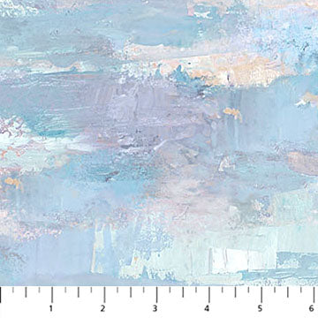 First Snow - Brush Strokes Blue