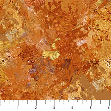 First Snow - Brush Texture Orange