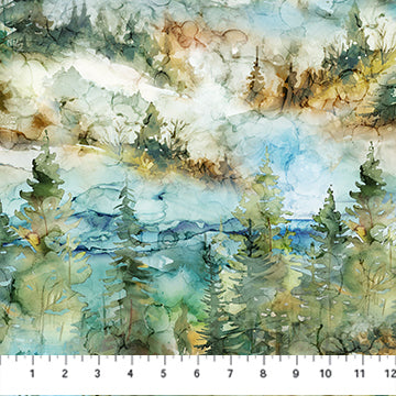 The Great Outdoors - Mountain Scene Teal