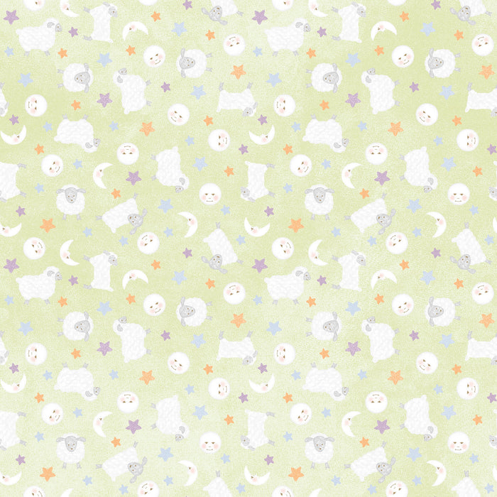 Little Chicks Flannel - Lambies & Moon Green