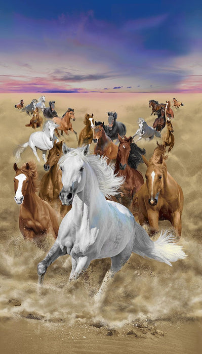 Wild Horses - Running Horses Panel