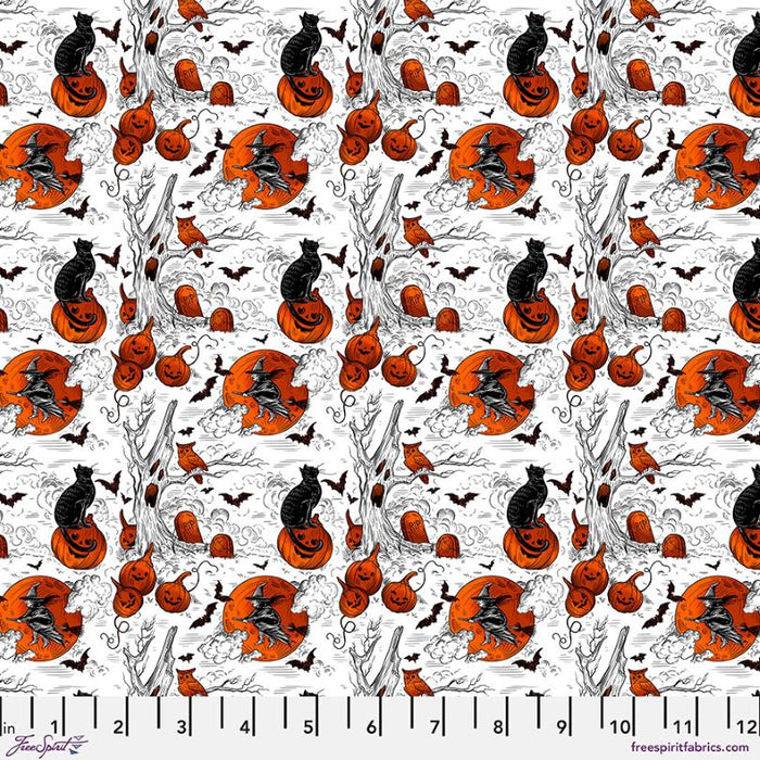 Costumes & Cobwebs - Haunted Toile White